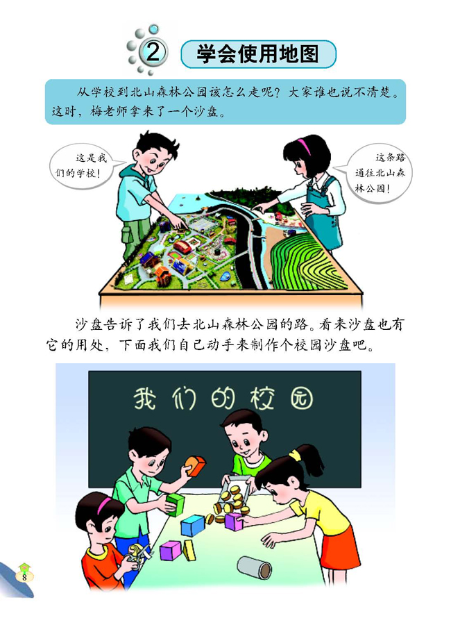 2 学会使用地图(第8页)
