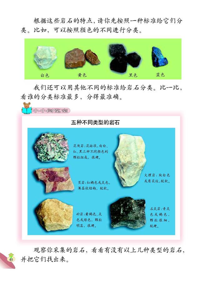 1 多样的岩石(第40页)