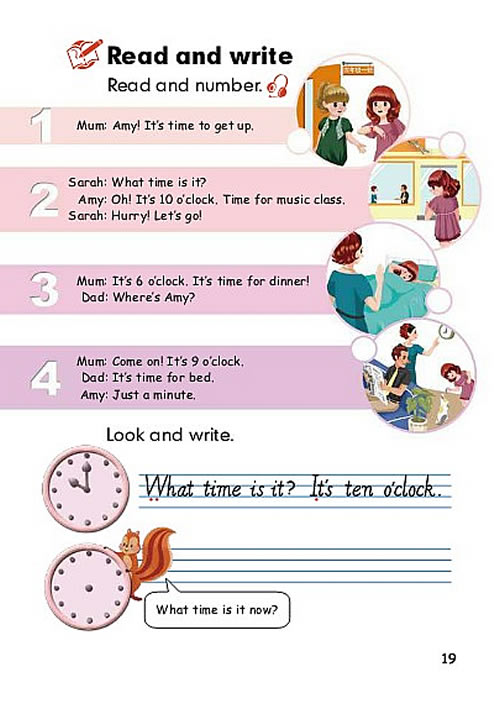 Unit 2 What time is it?(第19页)