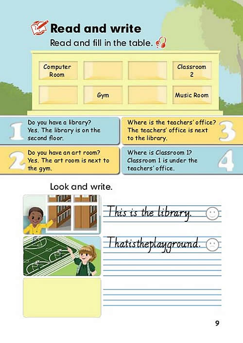 Unit 1 My School(第9页)