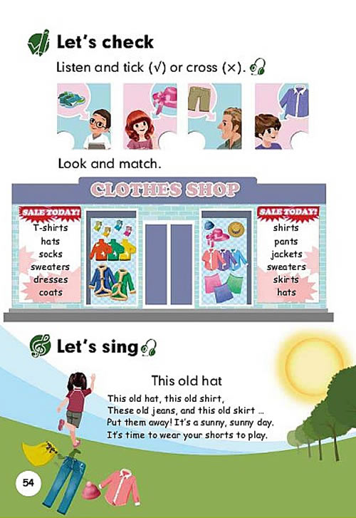 Unit 5 My clothes(第54页)