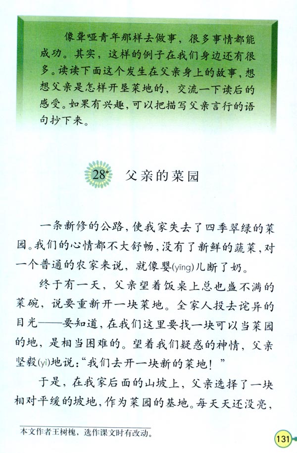 28* 父亲的菜园(第131页)