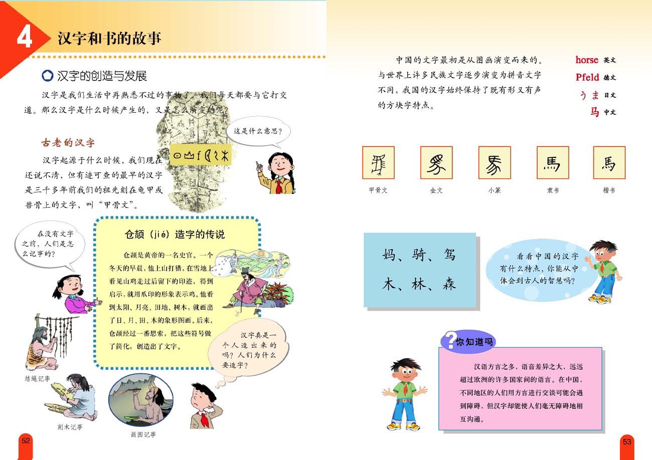 小学五年级品德与生活下册4　汉字和书的故事
