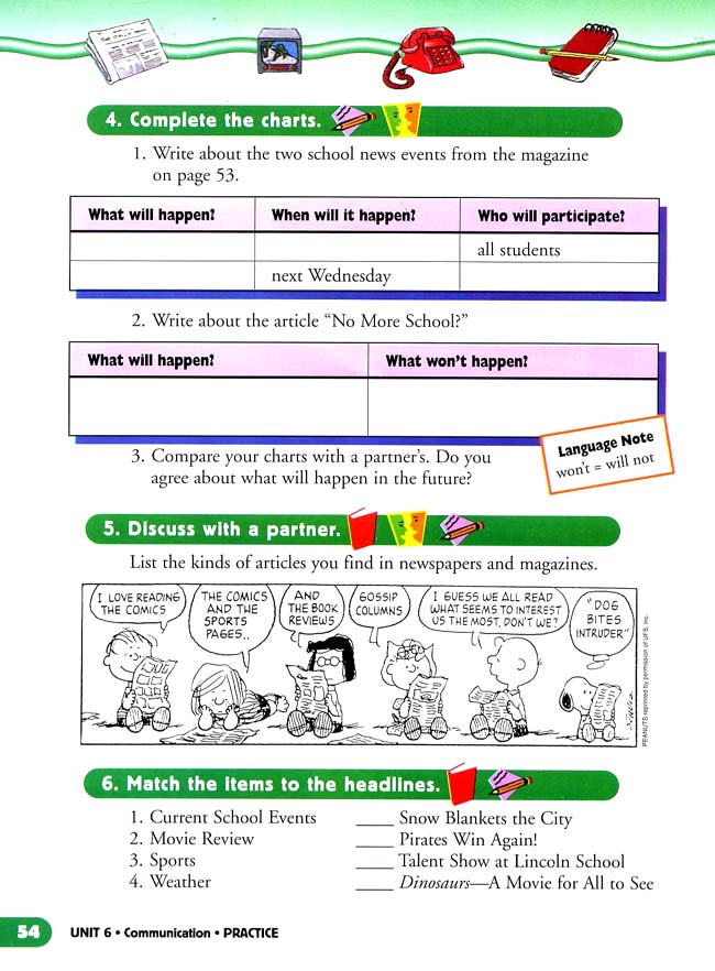 Unit 6 Communication(第54页)