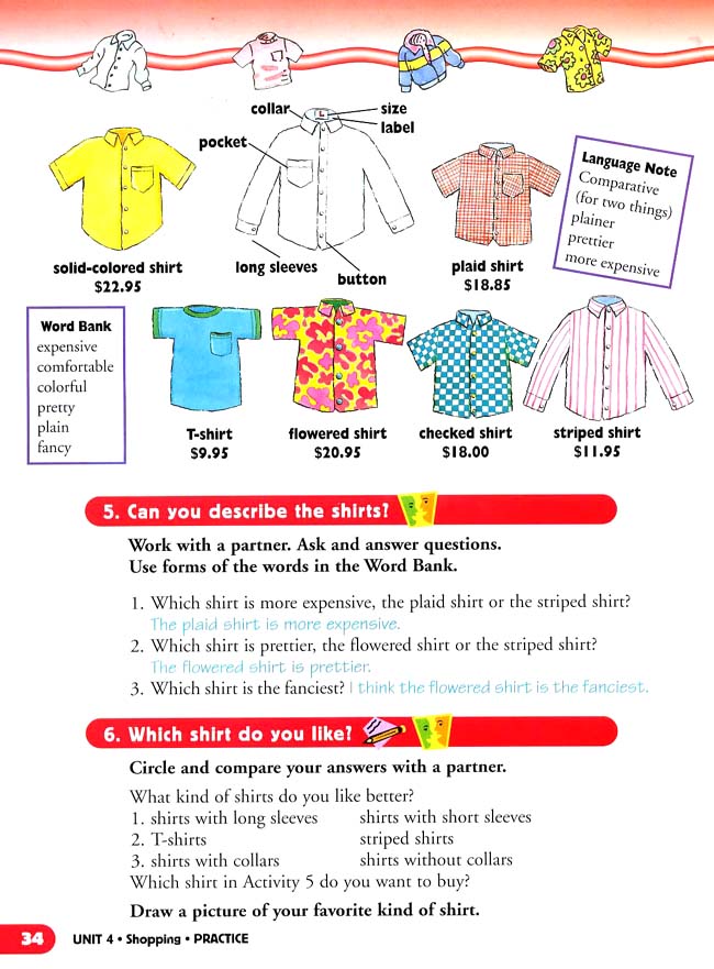Unit 4 Shopping(第34页)