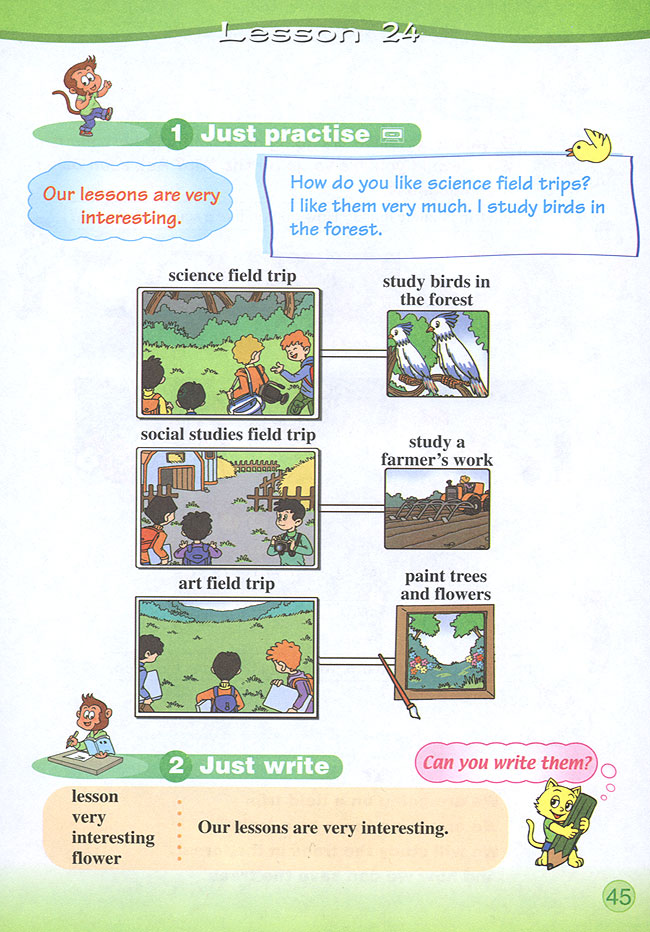 Unit 4 Is there a library in your class?(第45页)