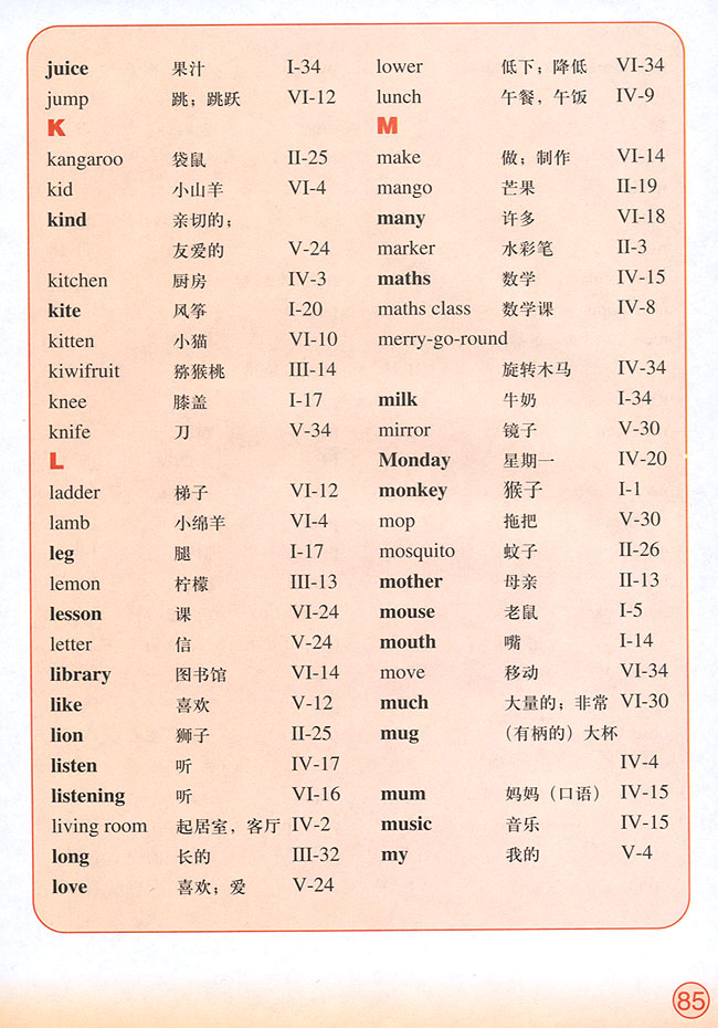 Vocabulary(第85页)