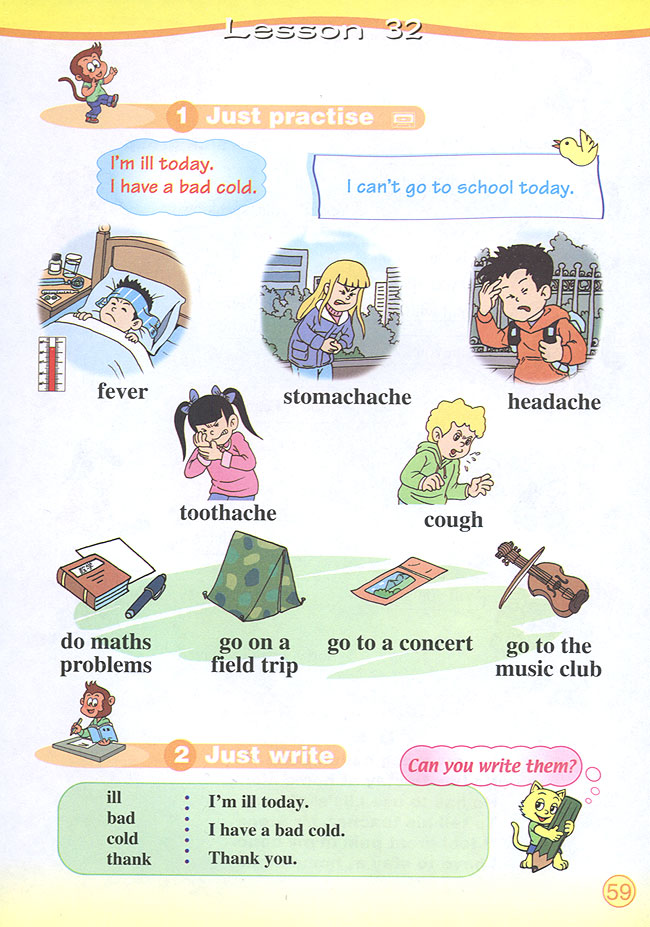 Unit 6 What&#39s wrong with you?(第59页)