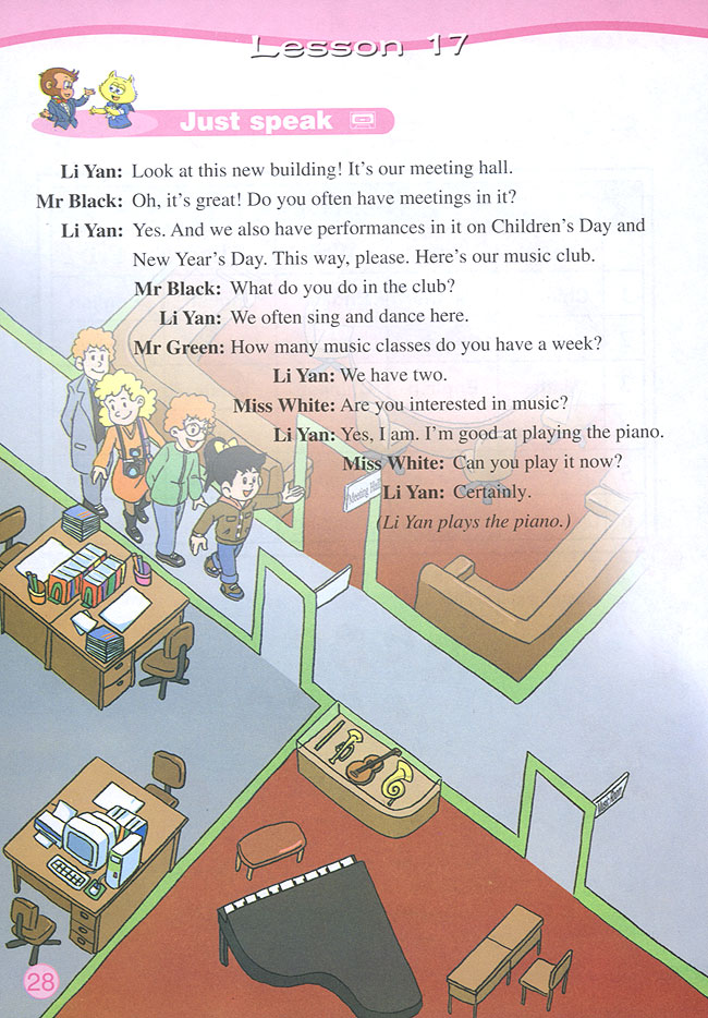 Unit 3 Welcome to our school!(第28页)