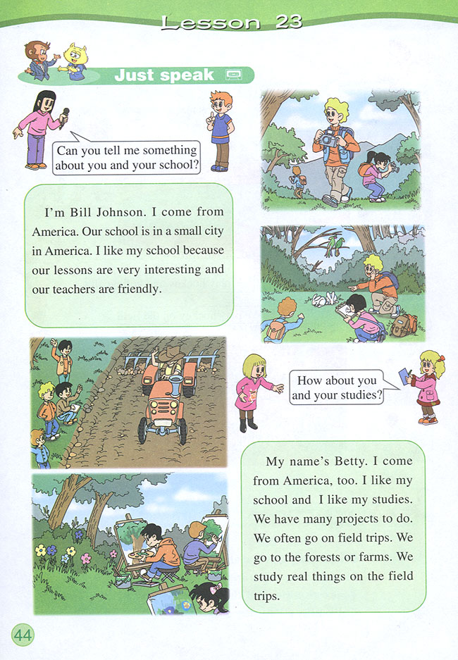 Unit 4 Is there a library in your class?(第44页)