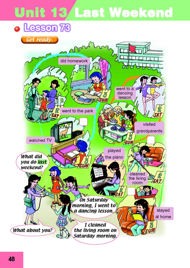Unit 13 Last weekend(第48页)