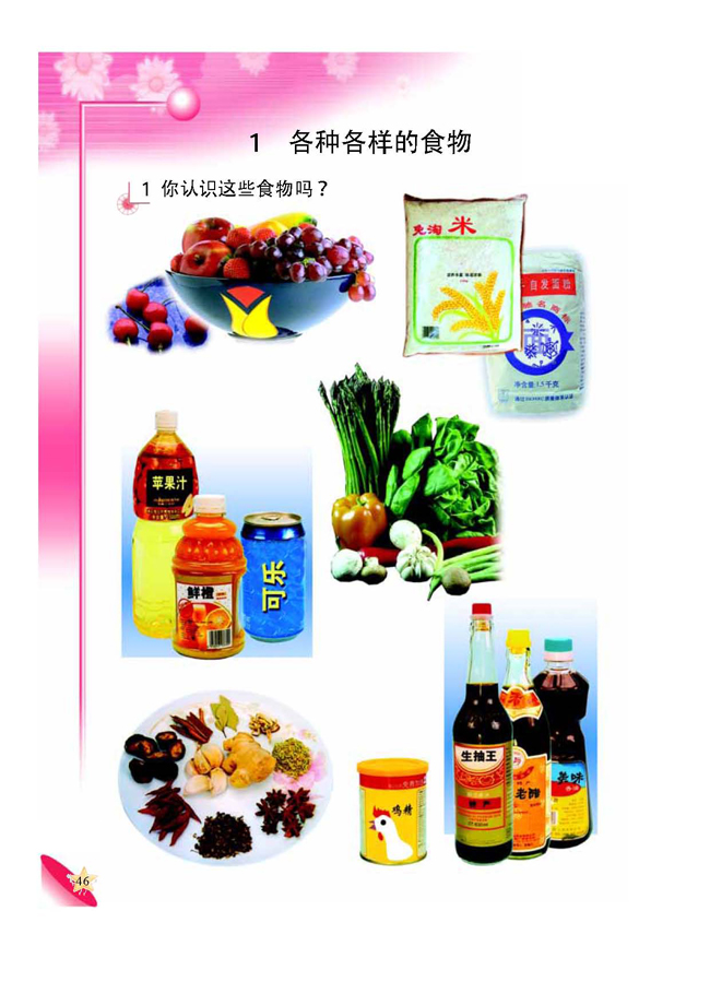1 各种各样的食物(第46页)