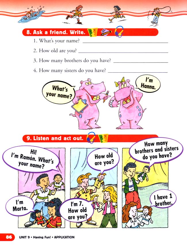 unit 9 Having Fun!(第86页)