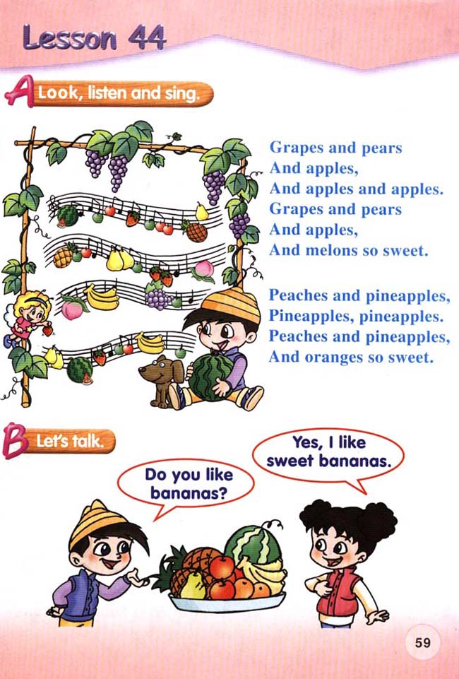 新起点小学一年级英语上册lesson44