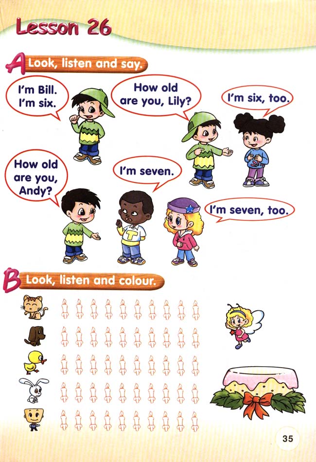 新起点小学一年级英语上册lesson26