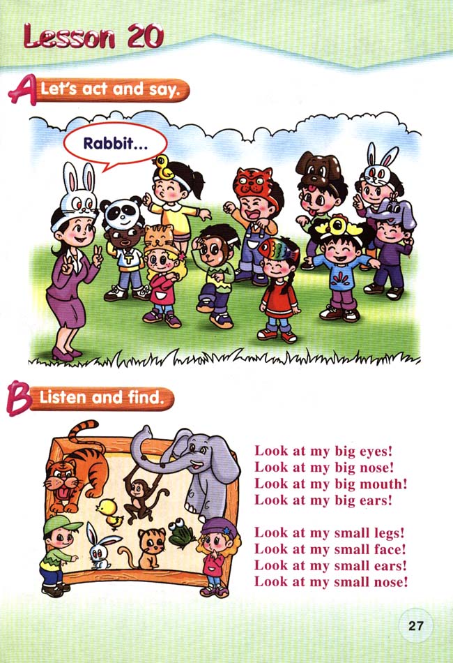 新起点小学一年级英语上册lesson20