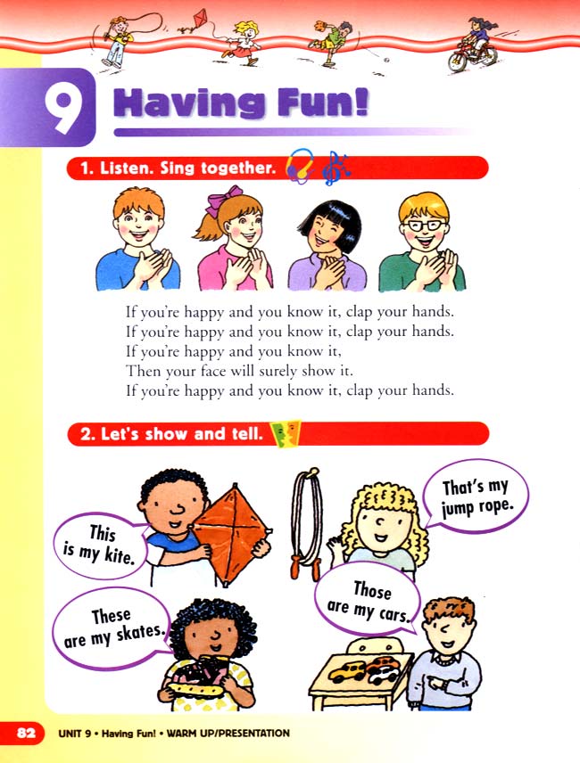 新派英语小学一年级上册教师教学用书unit 9 Having Fun!