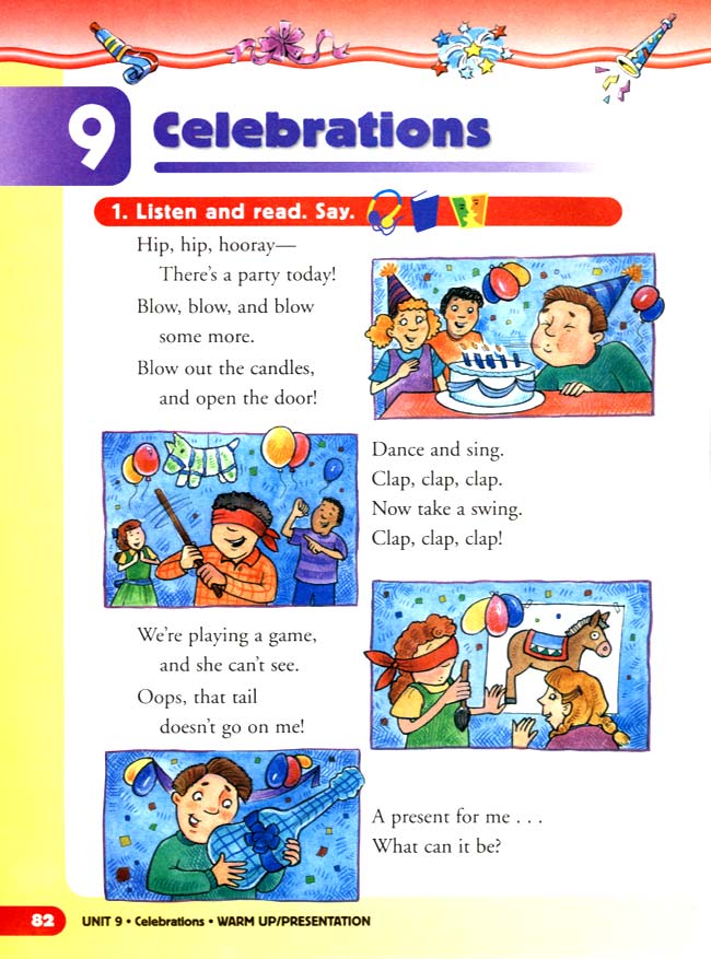 新派英语小学一年级下册教师教学用书unit9Celebrations