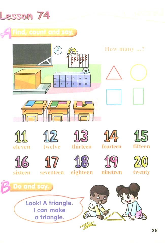 新起点小学一年级英语下册课本lesson74