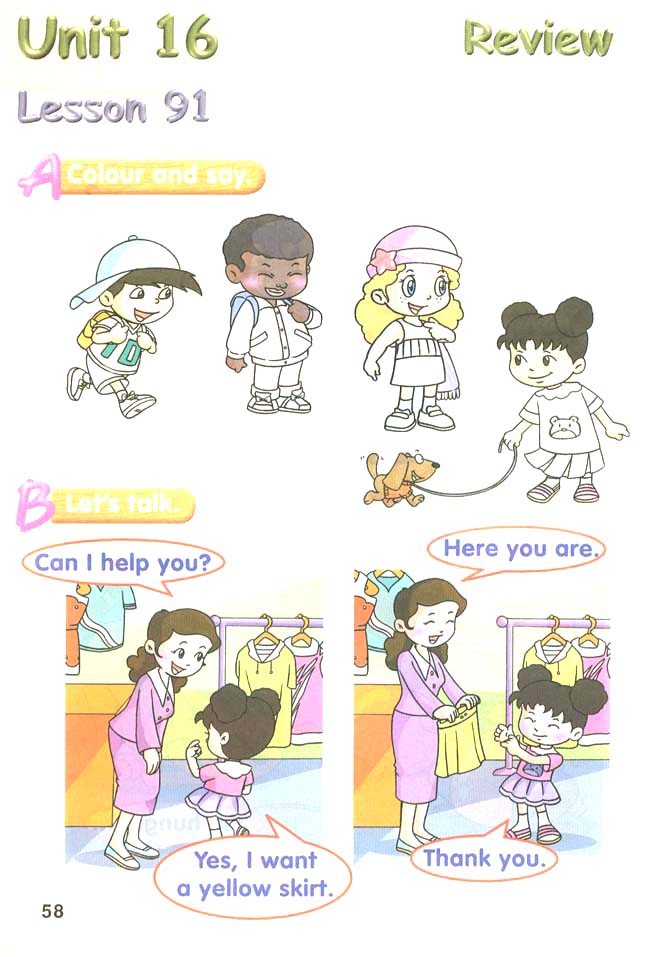 新起点小学一年级英语下册课本lesson91