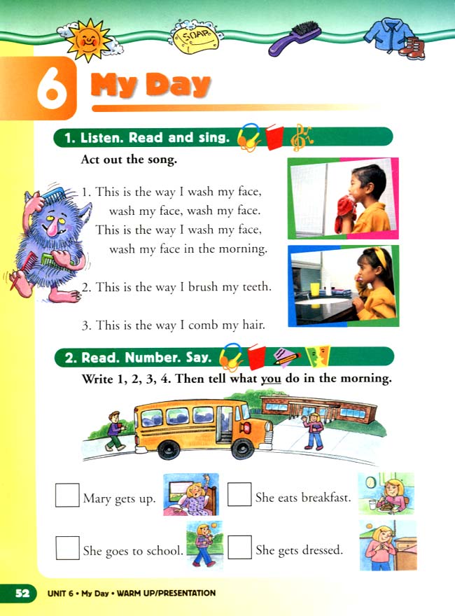 新派英语小学一年级下册教师教学用书unit6MyDay