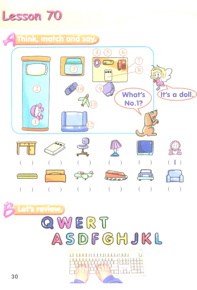 新起点小学一年级英语下册课本lesson70