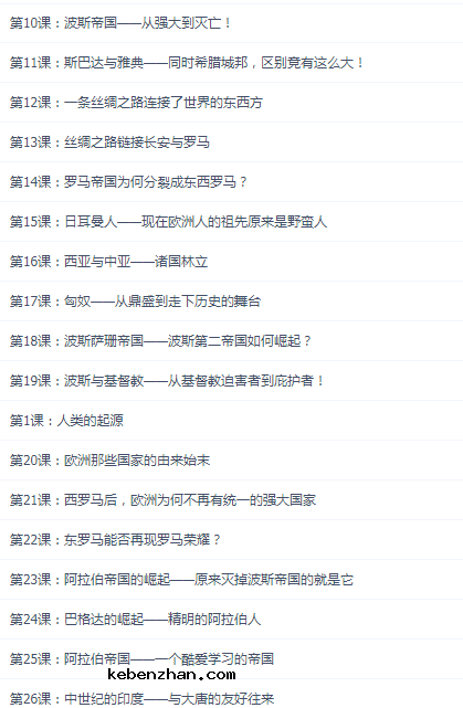 璐瑶妈妈世界历史很简单